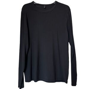 Lululemon Mens Black Long Sleeve Pullover Shirt Sz M